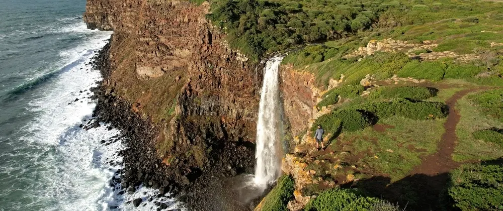 Falls of Gold at Capo Nieddu